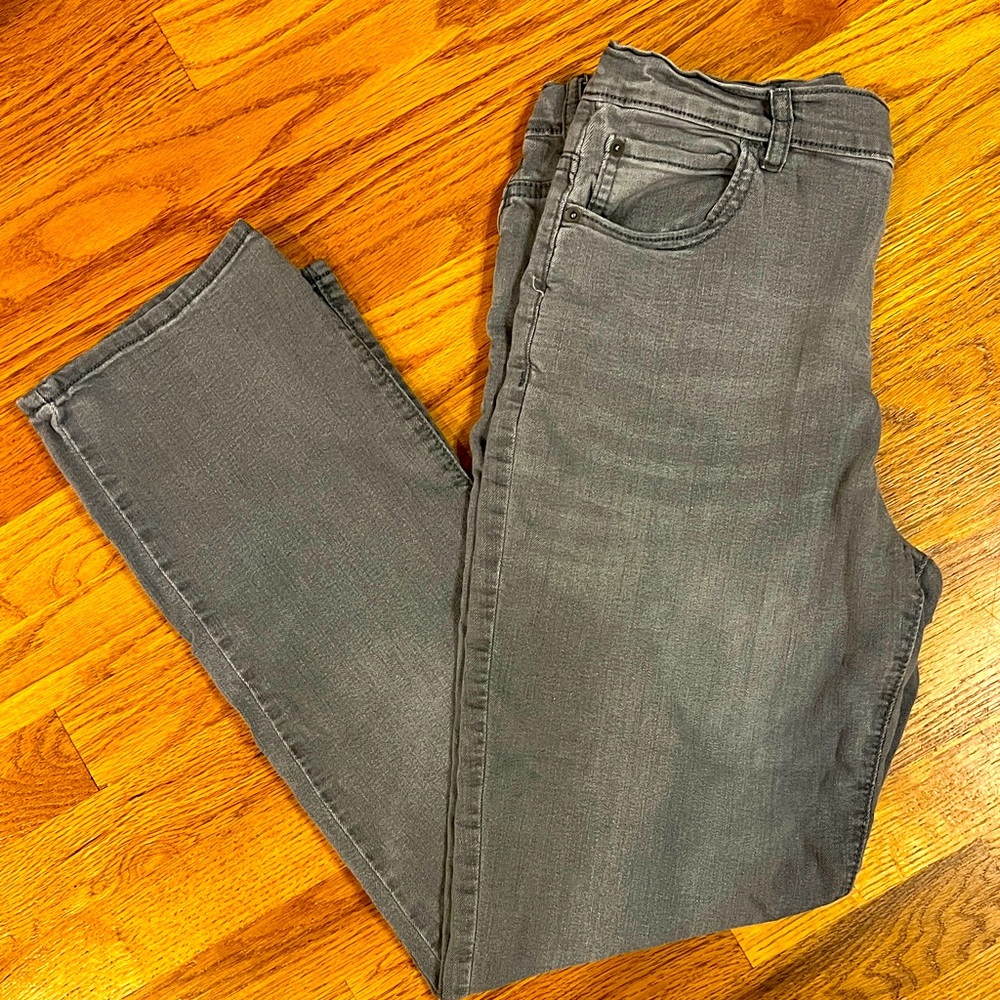 Grey “Husky” Straight Jeans